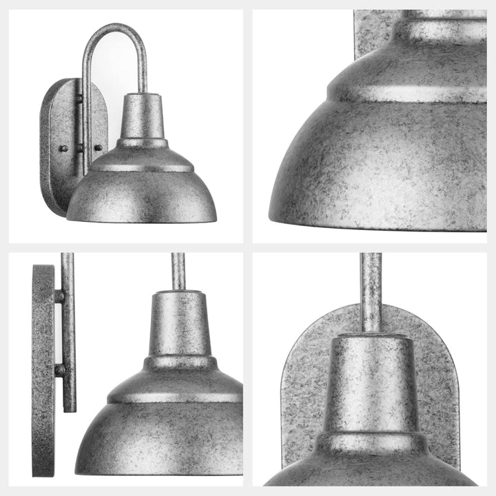 Prominence Home Brightondale Outdoor Wall Sconce Coach Light, Galvanized Finish