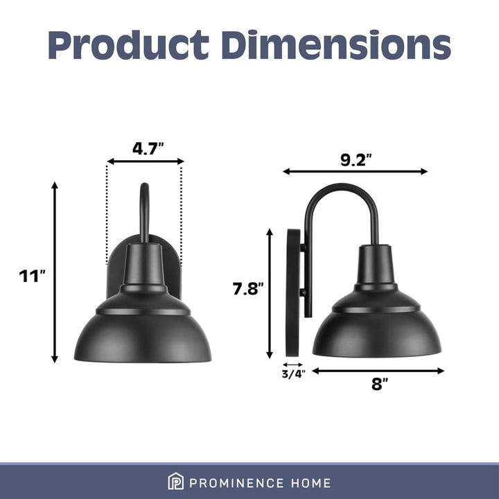 Prominence Home Brightondale Industrial Outdoor Lantern Coach Light(Open Box)