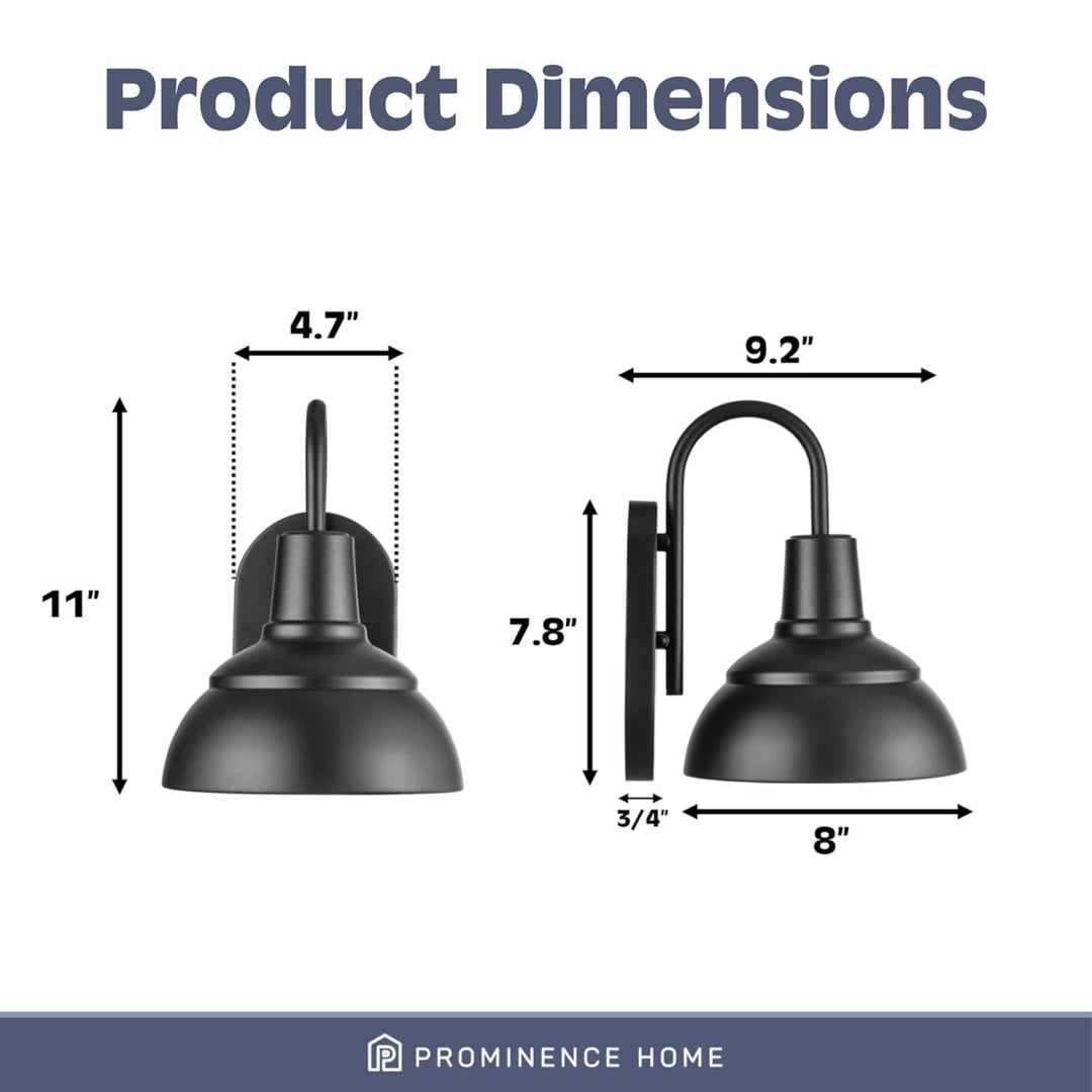 Prominence Home Brightondale Industrial Outdoor Lantern Coach Light(Open Box)