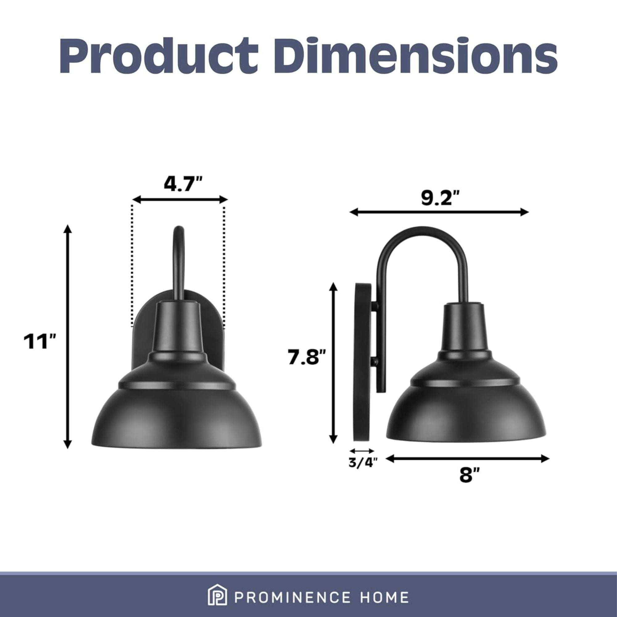 Prominence Home 3 Pack Brightondale Industrial Outdoor Scone Lantern Coach Light