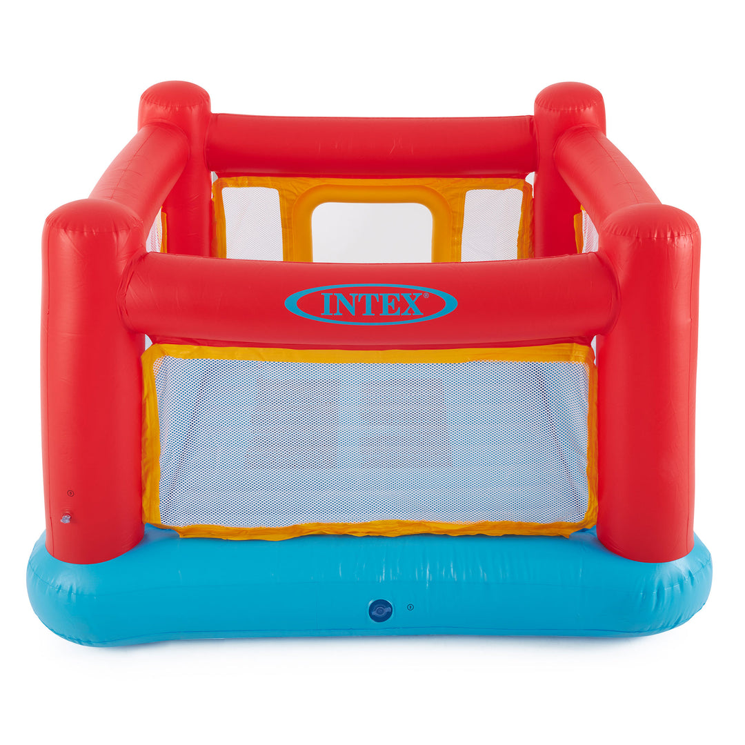 Intex Inflatable Jump-O-Lene Trampoline Bounce House with 120V Electric Air Pump
