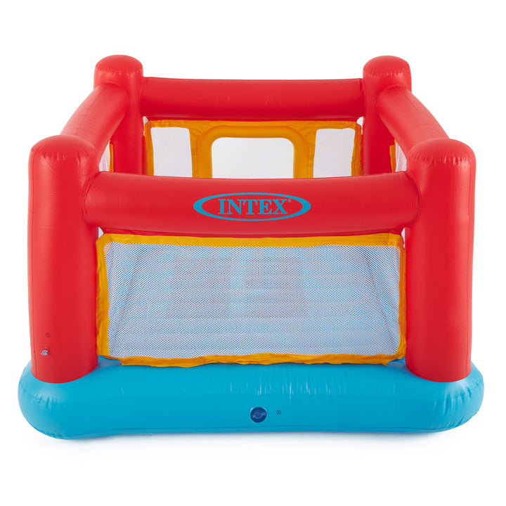 Intex Inflatable Jump-O-Lene Trampoline Bounce House with 120V Electric Air Pump