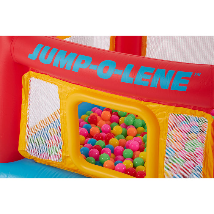 Intex Inflatable Jump-O-Lene Trampoline Bounce House with Crawl-Thru Door & Net