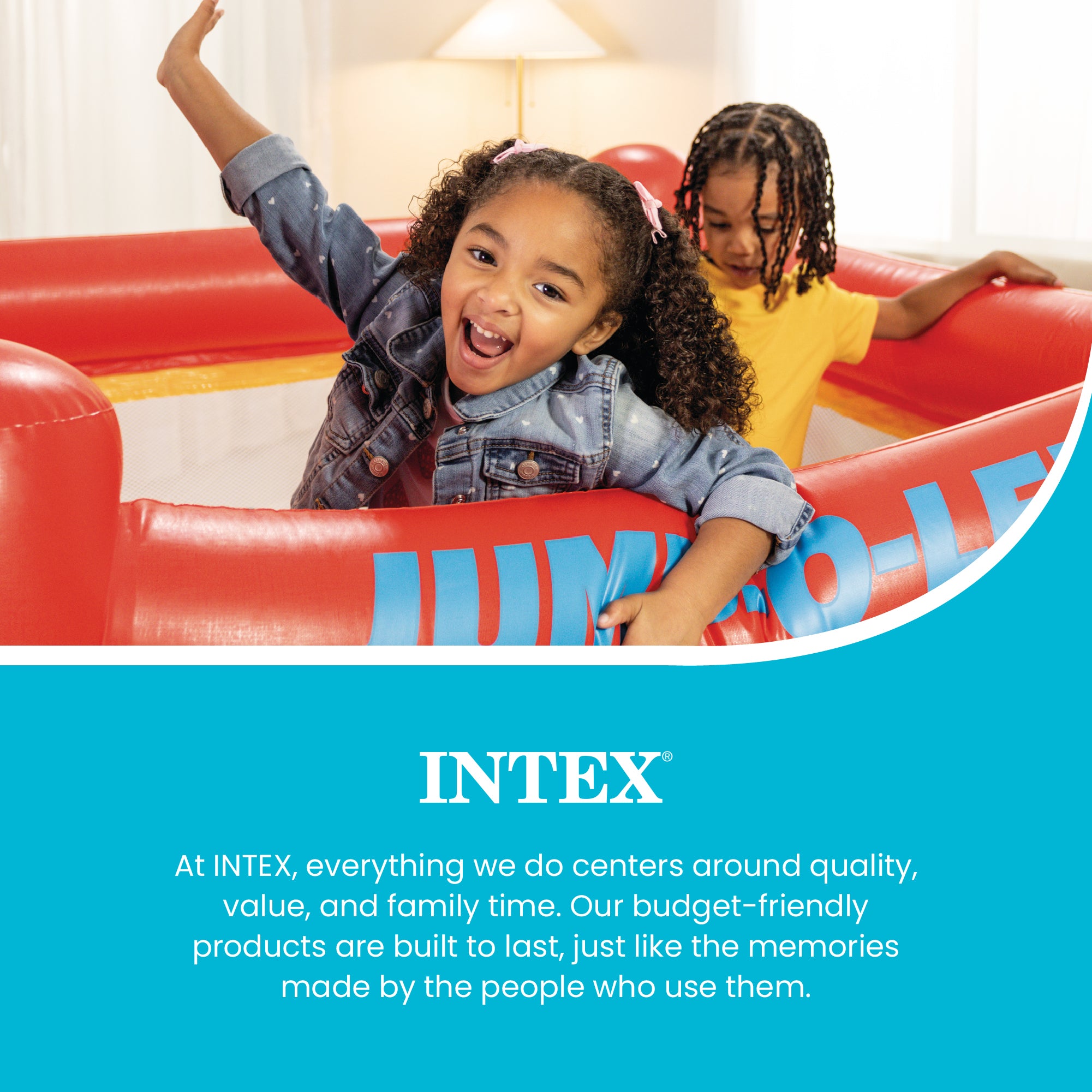 INTEX Inflatable Jump-O-Lene Ball Pit Playhouse Bounce House Ages 3-6 (Open Box)