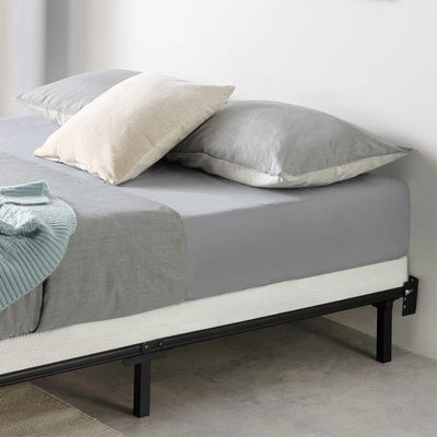 Best Price Mattress 4-Inch Metal Box Spring with Sturdy Steel Frame, Twin, Blue - VMInnovations