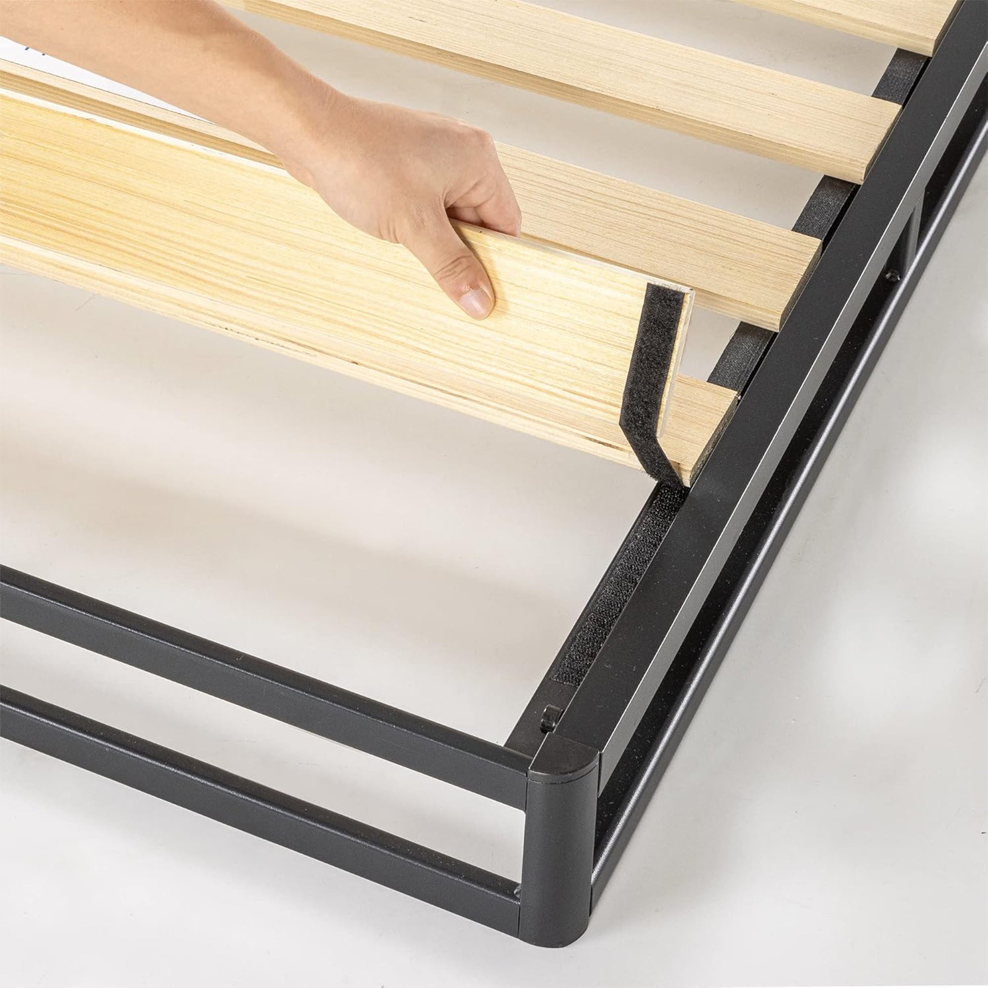 Best Price Mattress 4-Inch Metal Box Spring with Sturdy Steel Frame, Twin, Blue - VMInnovations