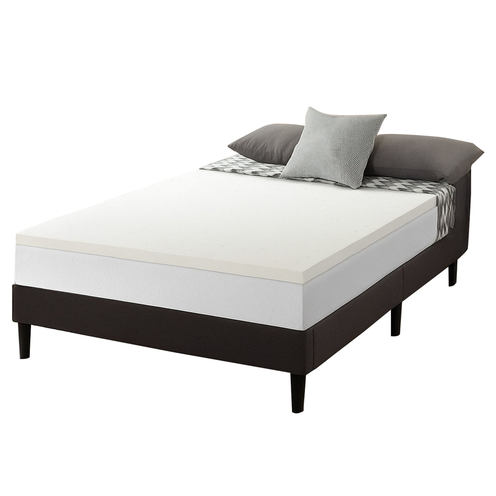 Best Price Mattress 2.5-Inch Ventilated Memory Foam Mattress Topper, Short Queen - VMInnovations