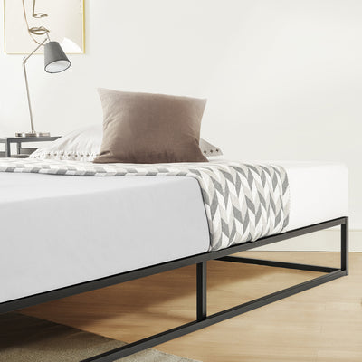 Mellow 10" Metal Platform Bed Frame w/Slat Foundation, King (Open Box) - VMInnovations