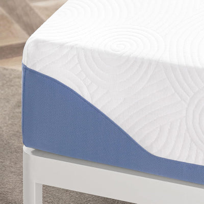 Mellow 10-Inch Cooling Gel-Infused Memory Foam Bed Mattress, Medium-Firm, Queen (Open Box)