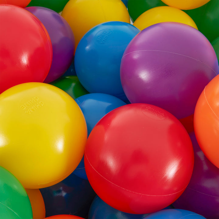 Intex Inflatable Jump-O-Lene Ball Pit Bouncer Bounce House w/ 100 Play Balls - VMInnovations