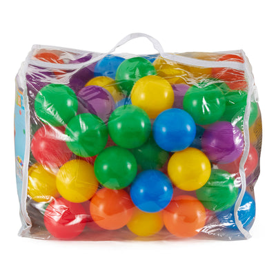 Intex 100-Pack Large Plastic Multi-Colored Fun Ballz For Ball Pits Bounce House - VMInnovations