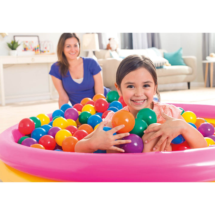 Intex 100-Pack Large Plastic Multi-Colored Fun Ballz For Ball Pits Bounce House