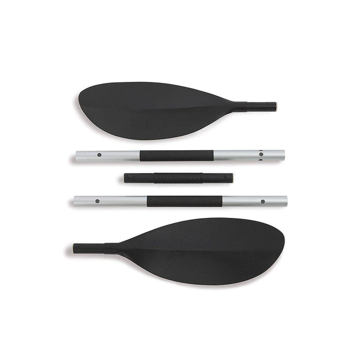 Intex Explorer K2 Yellow 2 Person Inflatable Kayak with Oars & Air Pump (2 Pack)