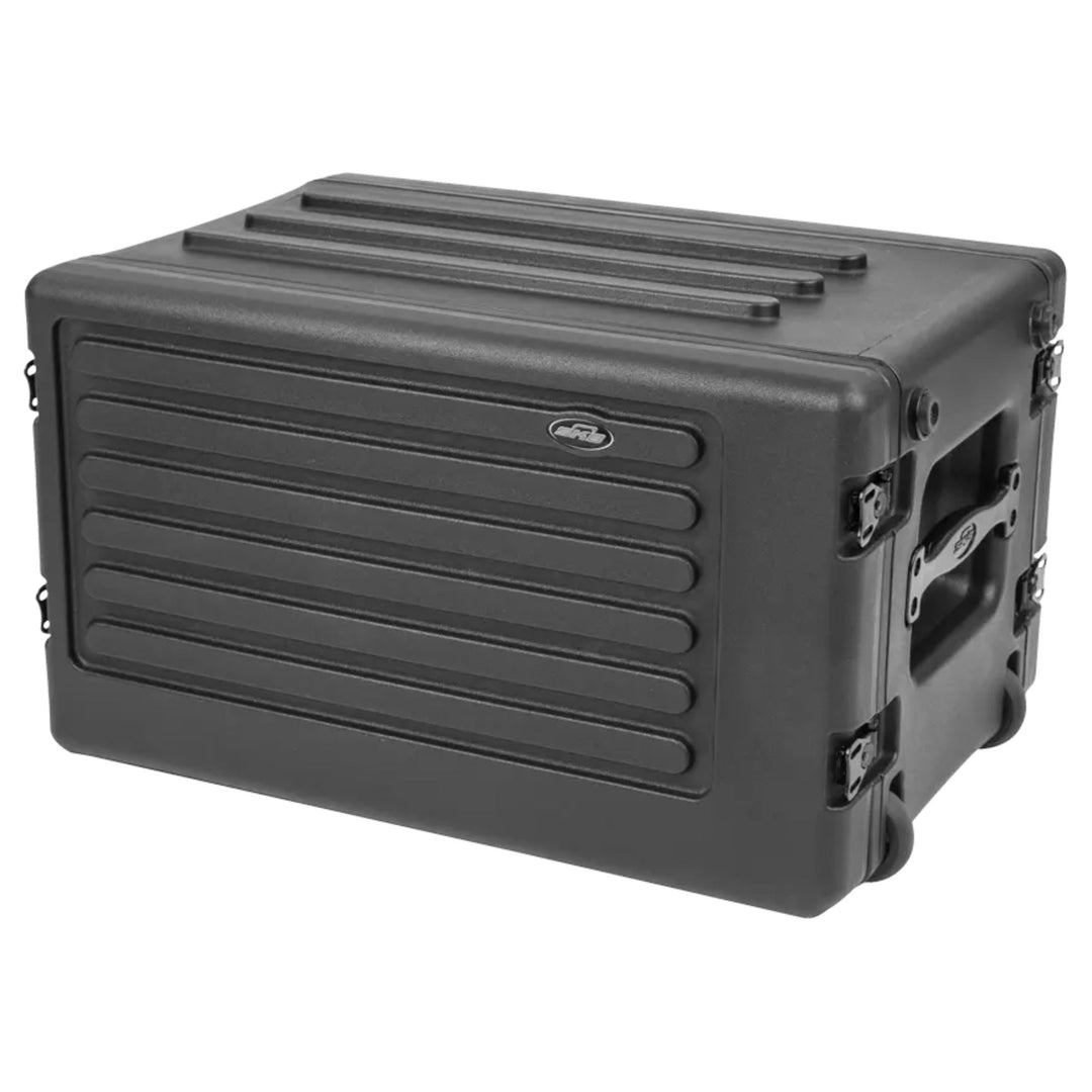 SKB 6U rSeries Shallow Rolling Rack with Integrated Back Wheels (Open Box)