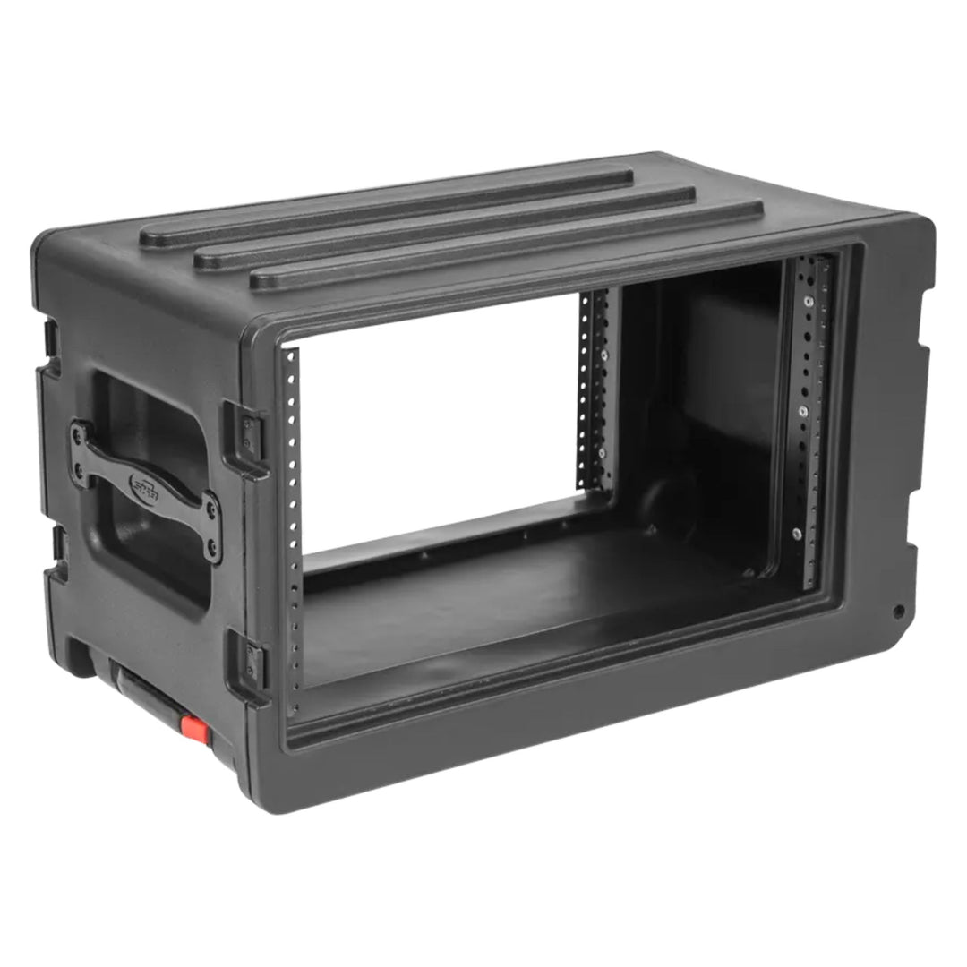 SKB 6U rSeries Shallow Rolling Rack with Integrated Back Wheels (Open Box)