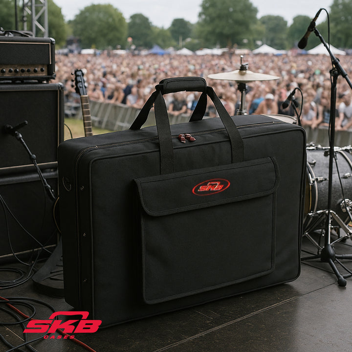 SKB Pedalboard Soft Case Canvas Bag with Padded Interior and Accessory Pouch