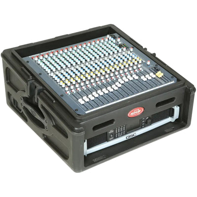 SKB Roto Rack/Mixer Console, 10U Slanted Rackmount on top, 2U Rackmount in Front - VMInnovations
