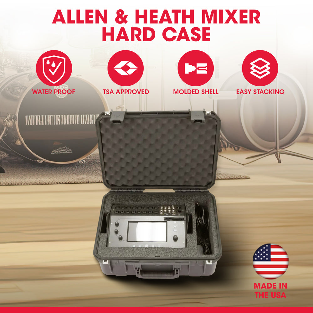 SKB Allen & Heath CQ-12T or CQ-18T Mixer Hard Case with Custom Foam Interior - VMInnovations