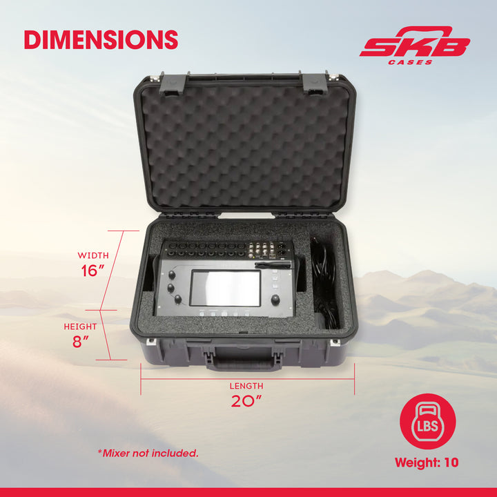 SKB Allen & Heath CQ-12T or CQ-18T Mixer Hard Case with Custom Foam Interior - VMInnovations