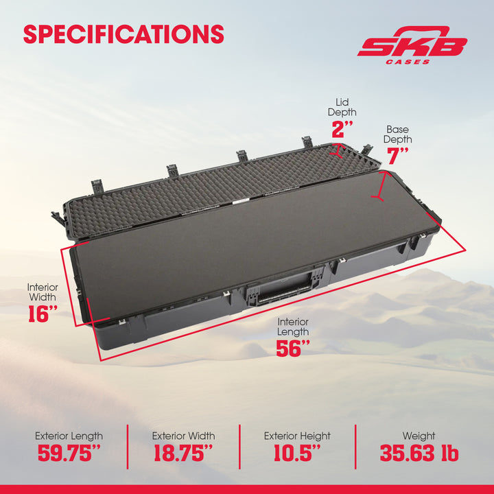 SKB iSeries Waterproof Utility Hard Case w/Layered Foam & Wheels (Open Box) - VMInnovations