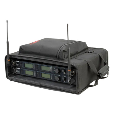 SKB Cases 2U Soft Rack Case for Wireless Microphone Systems with Steel Rails - VMInnovations