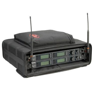 SKB Cases 2U Soft Rack Case for Wireless Microphone Systems with Steel Rails - VMInnovations
