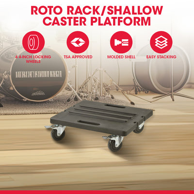 SKB Roto Rack/Shallow Rack Caster Platform with 4 Locking Wheels for Transport - VMInnovations