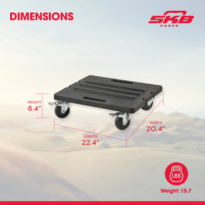 SKB Roto Rack/Shallow Rack Caster Platform with 4 Locking Wheels for Transport - VMInnovations