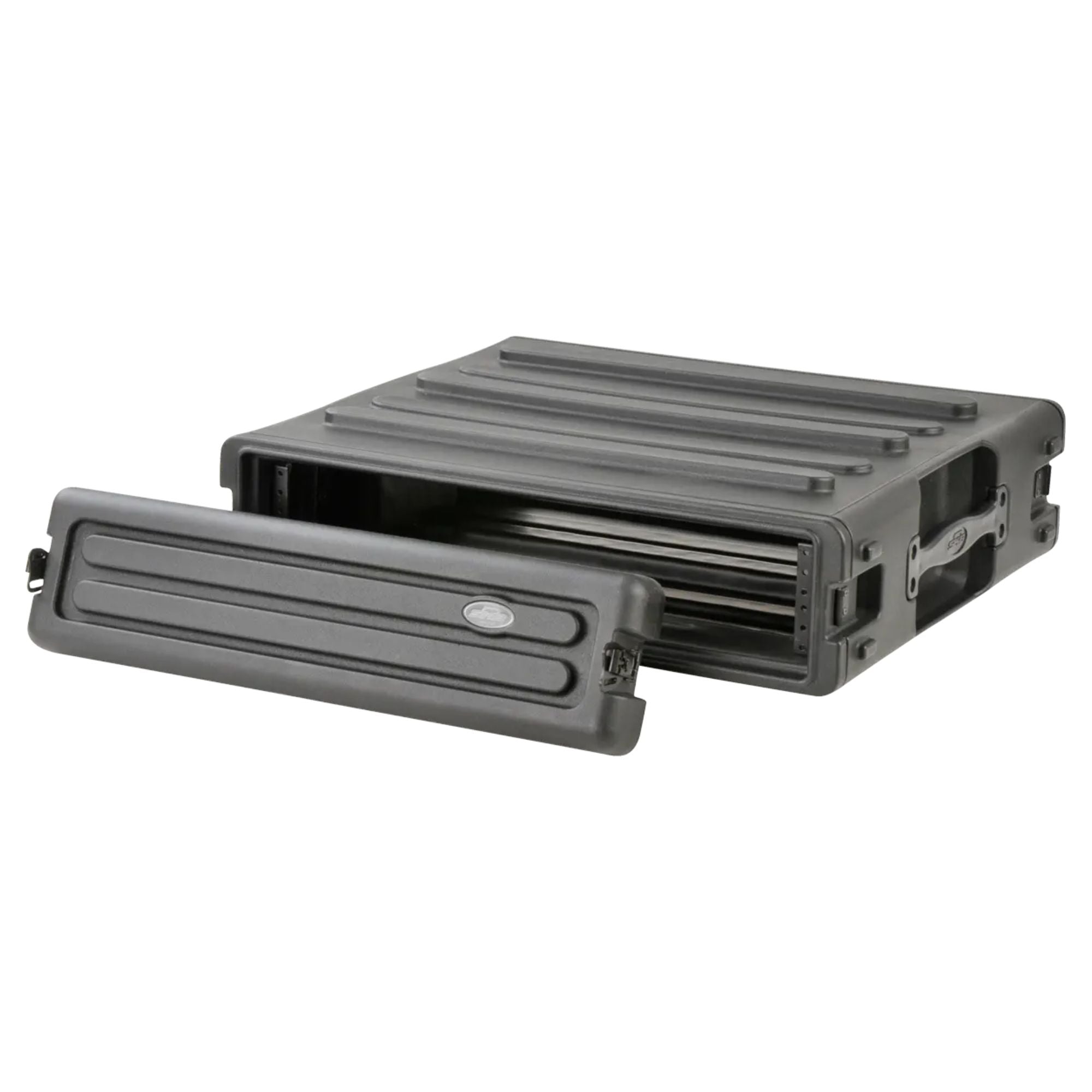 SKB 2U Roto Rack Case Polyethylene Gear Protector, Stackable, Waterproof, Black - VMInnovations