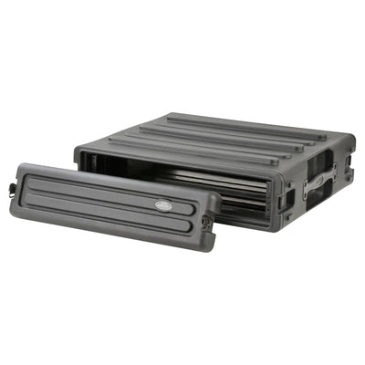 SKB 2U Roto Rack Case Polyethylene Gear Protector, Stackable, Waterproof, Black - VMInnovations