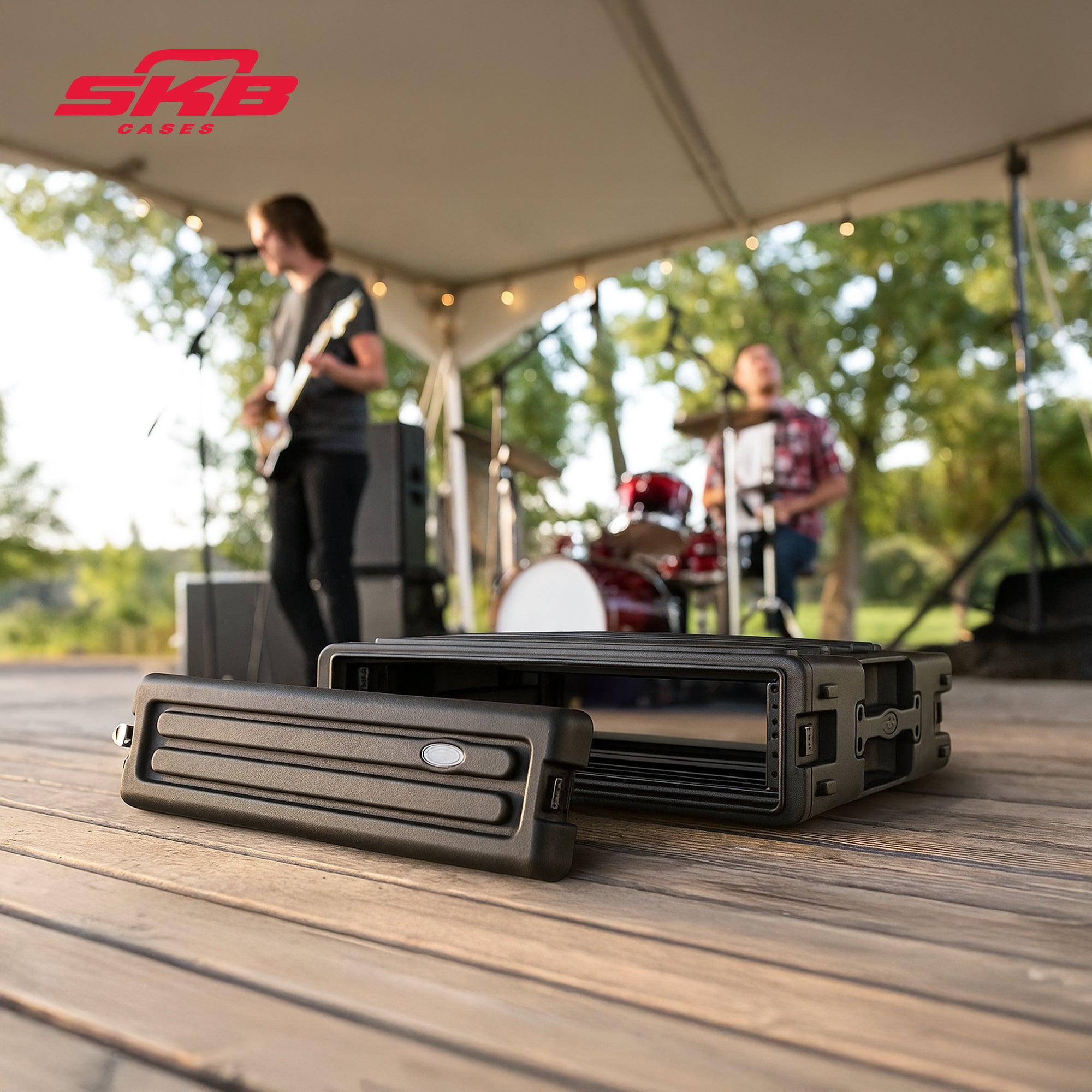 SKB 2U Roto Rack Case Polyethylene Gear Protector, Stackable, Waterproof, Black - VMInnovations
