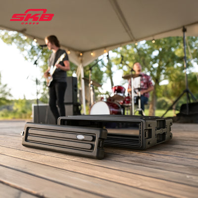 SKB 2U Roto Rack Case Polyethylene Gear Protector, Stackable, Waterproof, Black - VMInnovations