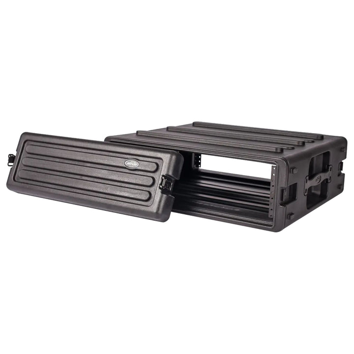 SKB 3U Roto Rack Case Polyethylene Gear Protector, Stackable, Waterproof, Black