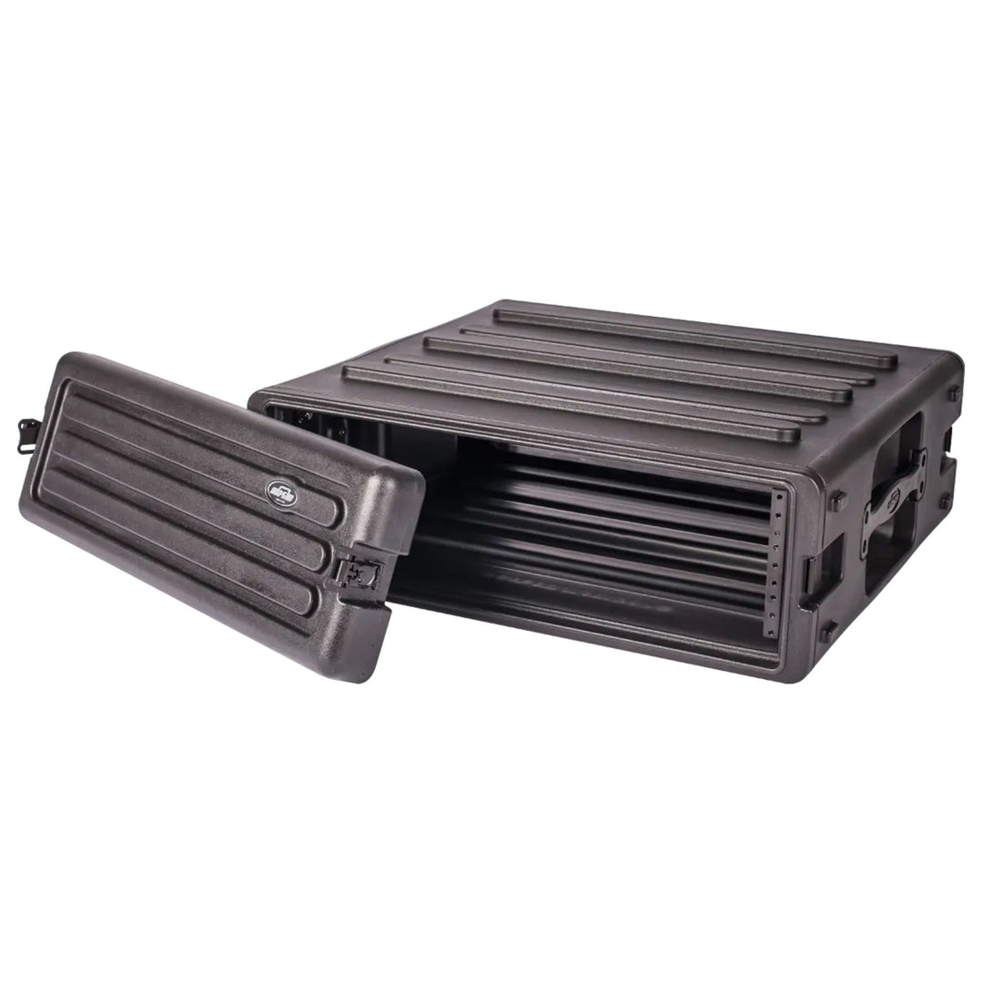 SKB 3U Roto Rack Case Polyethylene Gear Protector, Stackable, Waterproof, Black