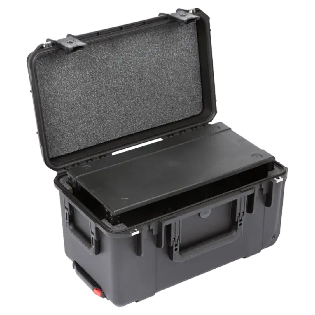 SKB iSeries 3U Shallow Fly Rack, Waterproof Polypropylene Hard Case, 9 Inch