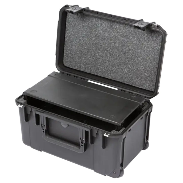 SKB iSeries 3U Shallow Fly Rack, Waterproof Polypropylene Hard Case, 9 Inch