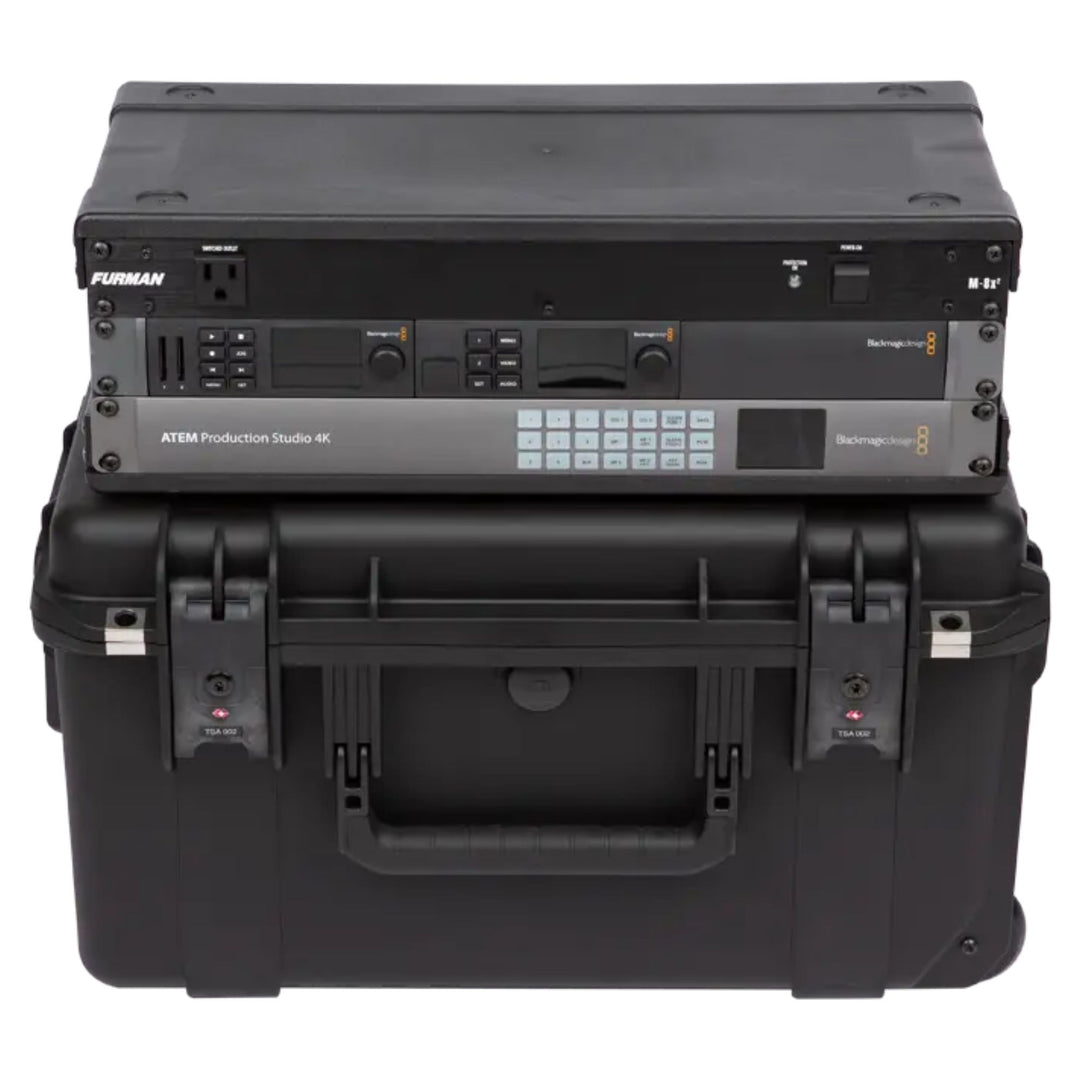 SKB iSeries 3U Shallow Fly Rack, Waterproof Polypropylene Hard Case (Open Box) - VMInnovations