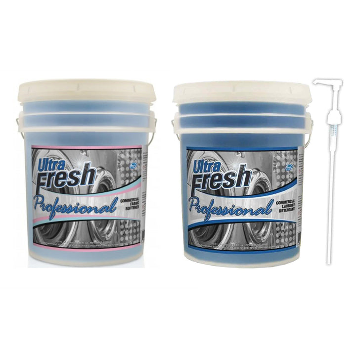 Ultra Fresh Professional Commercial Laundry Detergent with Fabric Softener Combo