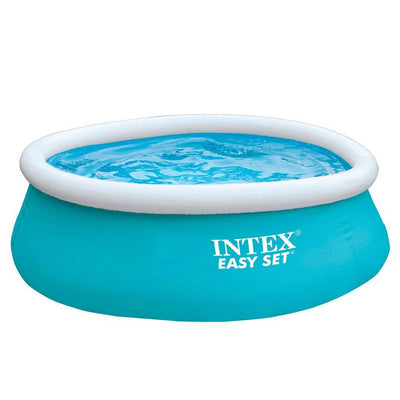 Intex 6ft x 20in Easy Set Inflatable Outdoor KidsSwimming Pool & Chlorine Tabs - VMInnovations