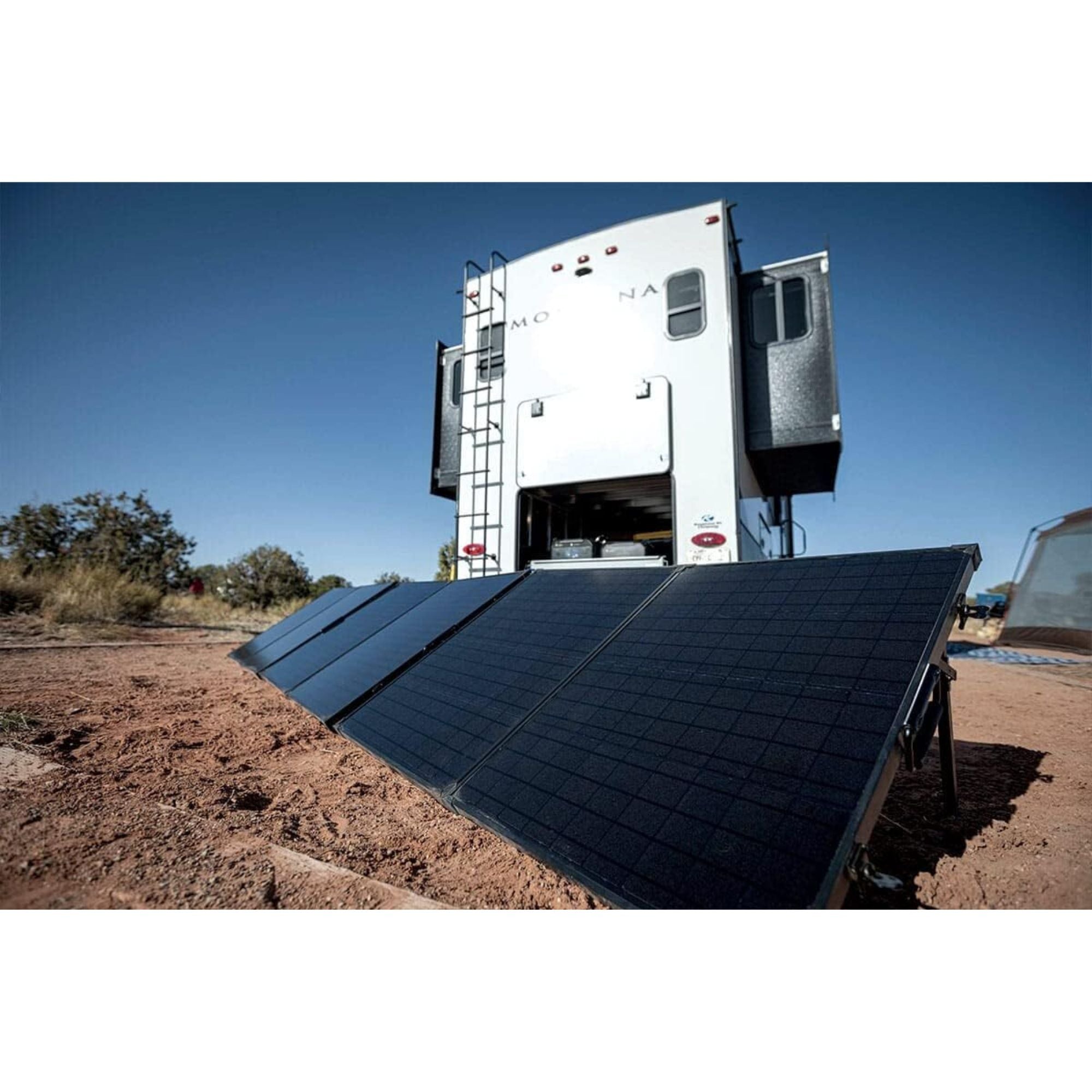 Lion Energy 100 Watt 24V Portable Solar Panel for RV, Outdoor Camping (Open Box) - VMInnovations