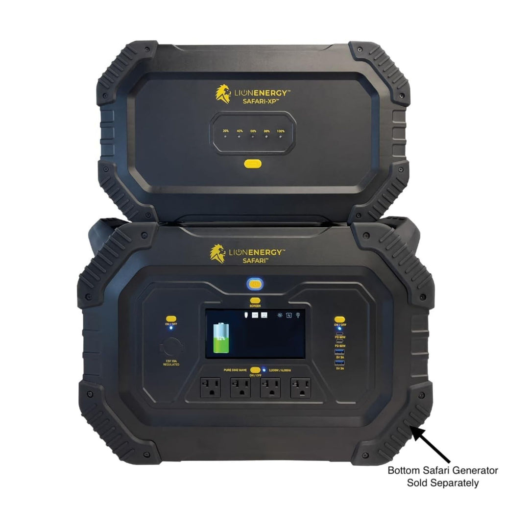 Lion Energy Expansion XP, Portable Power Station, 4300 Wh Capacity (Open Box)