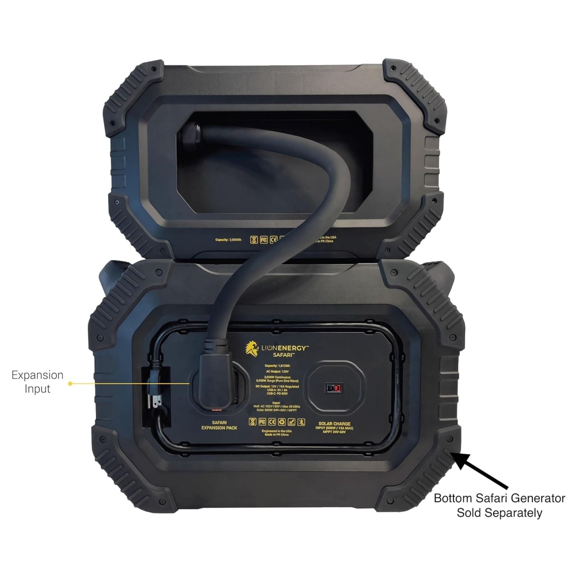 Lion Energy Expansion XP, Portable Power Station, 4300 Wh Capacity (Open Box) - VMInnovations