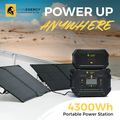 Lion Energy Safari Expansion Pack XP, Portable Power Station, 4300 Wh Capacity