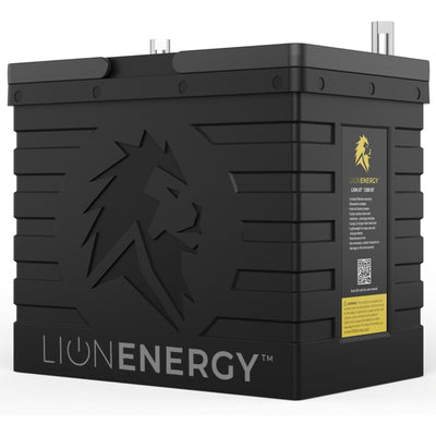 Lion Energy Lithium Rechargeable Deep Cycle Battery, Bluetooth, Black (Open Box) - VMInnovations