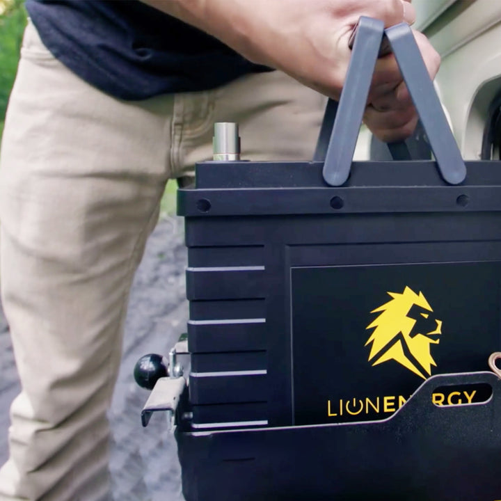 Lion Energy Lithium Rechargeable Deep Cycle Battery, Bluetooth, UT1300 BT, Black