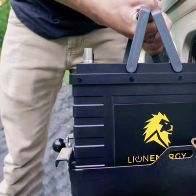 Lion Energy Lithium Rechargeable Deep Cycle Battery, Bluetooth, UT1300 BT, Black