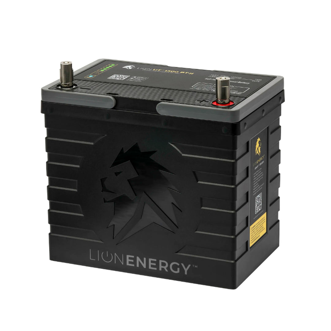 Lion Energy Lithium Rechargeable Deep Cycle Battery, Bluetooth, UT1300 BT, Black