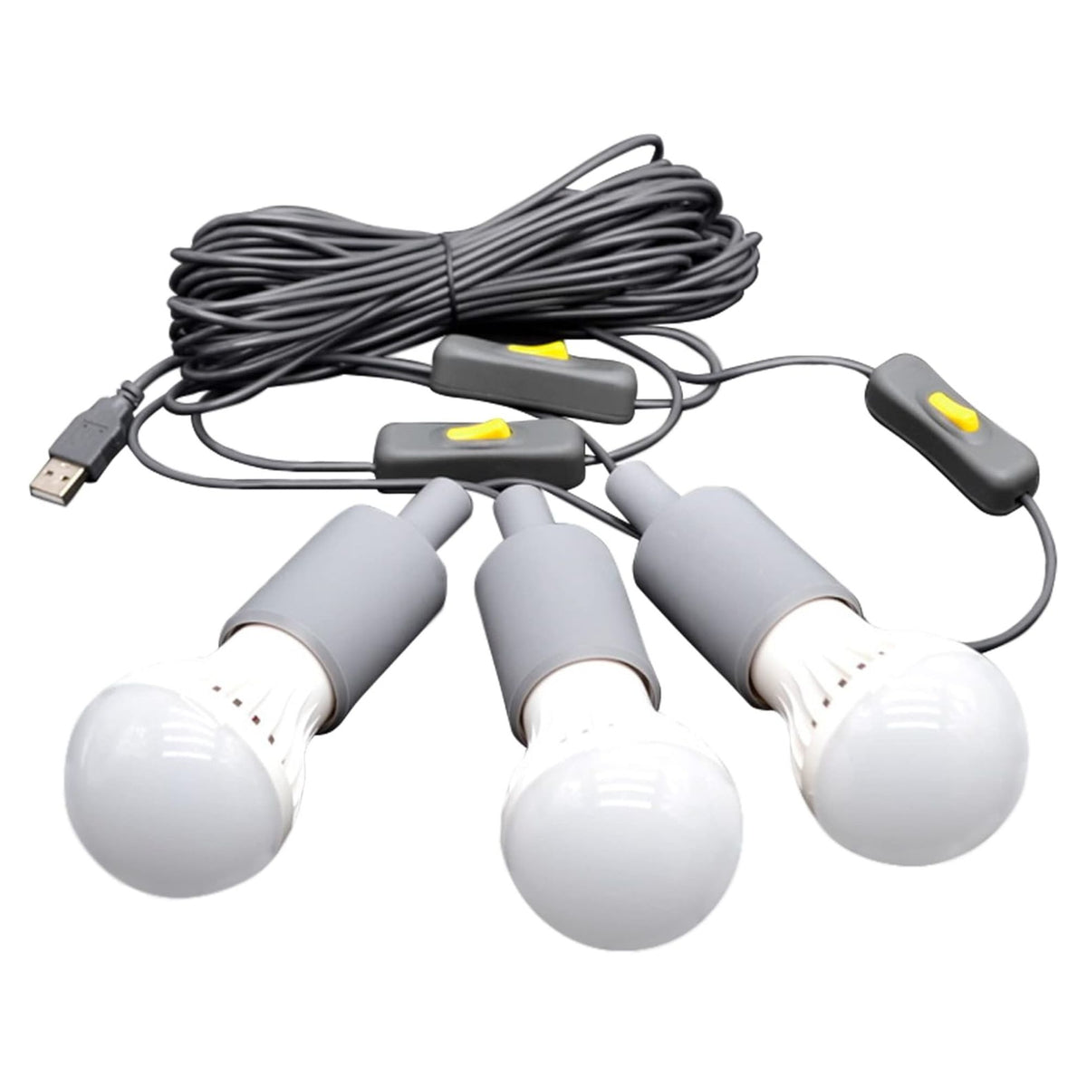 Lion Energy 3 Pack LED String Light Bulb with 15-Foot Cord and USB Connector