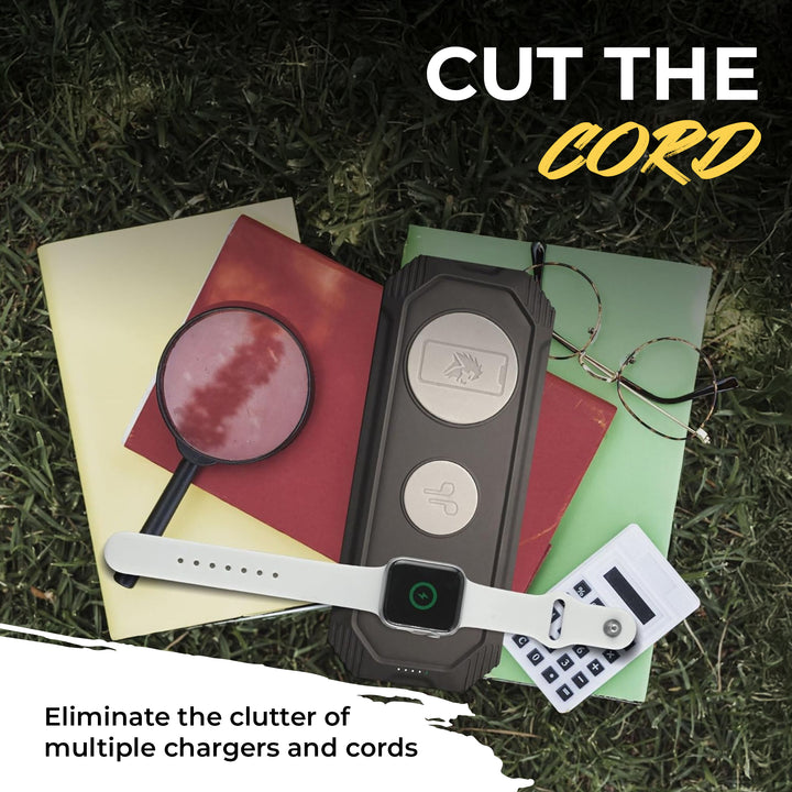 Lion Energy 3-in-1 Wireless & USB Charger for Phone, Ear Buds & Watch (Open Box)