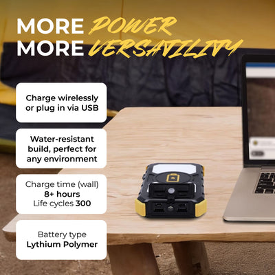 Lion Energy Prowler Power Bank, Portable Phone Charger w/Flashlight (Open Box) - VMInnovations